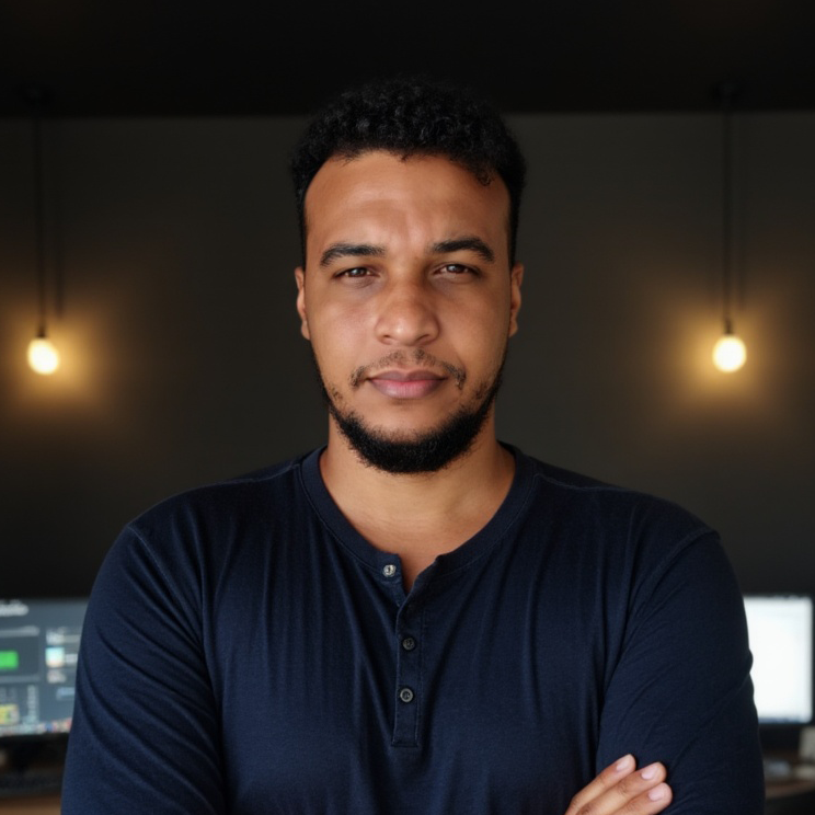 Diego Silva, motion designer e editor de vídeo especializado em vídeos para produtos digitais e marketing, no estúdio da diegosilva.video.